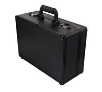 Valise de barbier, organiseur de tondeuse rigide professionnel de grande capacité avec serrures, peignes et porte-documents, boîte de rangement durable, idéale pour les cisailles, les fournitures de