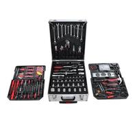 Valise de Bricolage, Malette à Outils, Avec mallette en aluminium et poignée télescopique, 251 outils, Matériau: Acier au carbone