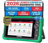 Valise de diagnostic - LAUNCH - X431 CRP919 EV - Véhicules nouvelle énergie - Bidirectionnel - 43 services (CANFD/DOIP)