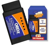 Valise de diagnostic OBD2 - Lit et efface les défauts moteur - Support Français 7/7j
