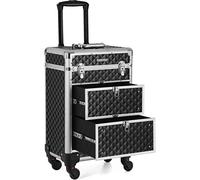 Valise de maquillage professionnel mobile, Noir