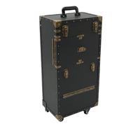 Valise de Maquillage Professionnelle à roulettes verrouillable, Portable et spacieuse for coiffeurs et Artistes