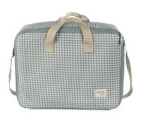 Valise de maternité i love vichy vert