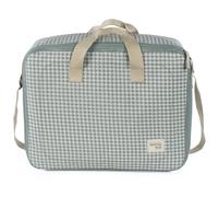 Valise de maternité I love vichy vert