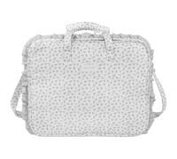 Valise de maternité little bloom fleurs gris