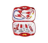 valise de médecin avec accessoires 11 pièces rouge 26,5 cm