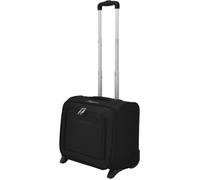 Valise de pilote - vidaXL - Noir - Souple - Imperméable - 2 roulettes