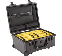 Valise de protection Peli™ 1564 noire avec jeu de séparateurs