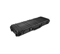 tectake® Malette de Protection, Inserts Mousse pour Armes Longues, Appareil Photo, caméra ou Outils, Boite étanche avec roulettes, 3 poignées, 4 Fermetures à Ressort, Résistante aux Chocs & Eau