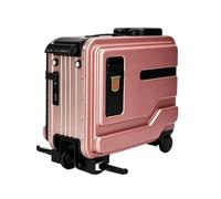 Valise de Scooter électrique à Batterie Amovible | Bagages de voyage motorisés à chargement rapide for transfert gare et aéroport(Pink)