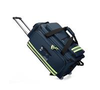 Valise de Secours à Roulettes avec Compartiments Modulables, Organisateur Médical pour Infirmières, Secouristes, Médecins - Grande Capacité, Bandes Réfléchissantes