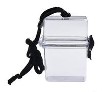 Valise de sport étanche étanche avec lanière pour kayak, rafting, natation, plongée et camping, conteneur en plastique pour garder le contenu au sec (transparent)