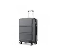 Valise de Voyage 75x48x30cm Trolley Rigide Bagages Cabine avec 4 roulettes Doubles Pivotantes et Serrure TSA Valise Cabine, Gris
