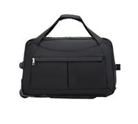 Valise de Voyage à roulettes 2 Roues, Sac Pliable for W nd pour Le W nd de Voyage de Gym(Black)