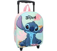 Valise de voyage à roulettes 3D pour enfants Lilo & Stitch