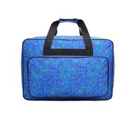 Valise de voyage à roulettes extensible en toile, rangement rembourré, housse de protection contre la poussière avec pour machine à coudre, sac à dos, bagage à main, avion, bleu, Taille unique