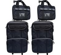 Valise de voyage avec sacoche pour ordinateur portable - 63 x 39 x 24 cm - Avec poignée télescopique et roulettes - Valise d'affaires avec compartiment à vêtements et compartiment pour documents