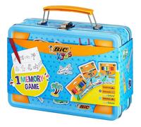 BIC Kids Valise Memory – 32 pcs (crayons, craies, feutres) – Couleurs assorties, lot de 64