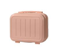 Valise de voyage de 35,6 cm, trousse de maquillage portable avec poignée pour femmes et filles, rose