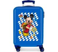 Disney Good Mood Valise de cabine bleue 37 x 55 x 20 cm rigide ABS fermeture à combinaison latérale 32 L 2 kg 4 roulettes doubles bagage à main