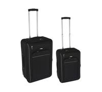 Lot de 2 valises de voyage noires