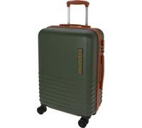 Valise de voyage Explorer 26" - Vert/Cognac, grand volume, fermeture TSA