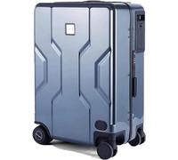 Valise de voyage intelligente avec déverrouillage d'empreintes digitales, chargement mobile, suivi automatique, contrôle par application et côté rigide durable, b