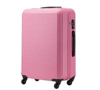 Valise de voyage légère à coque rigide noire de 61 cm pour embarquer facilement, design élégant, parfait pour les voyageurs fréquents, 61 cm., Rose
