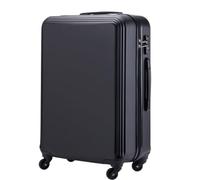 Valise de voyage légère à coque rigide noire de 61 cm pour embarquer facilement, design élégant, parfait pour les voyageurs fréquents, 50,8 cm., Noir