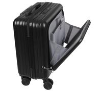Valise de voyage multifonction en ABS avec compartiment pour ordinateur portable - Valise ultra légère avec roulettes rotatives silencieuses - Serrure à 3 chiffres avec porte-gobelet USB - Valise de