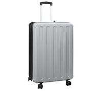 Valise de voyage rectangulaire - vidaXL - 50x30x76 cm - Argent - Plastic ABS - 4.65 kg - Roues - Serrure