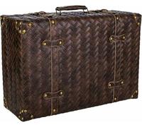 Valise décorative Alexandra House Living Brown Polyskin MDF Wood Vintage 16 x 30 x 44 cm