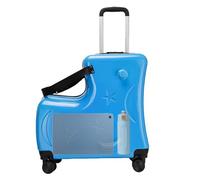 Valise d'équitation pour - Valise à roulettes 20 Pouces, Valise d'équitation pour Tout-Petits | Valise à roulettes silencieuse de 20 Pouces avec pédales de Guidon, Verrouillage par Mot de Pass