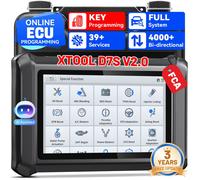 Valise diagnostic auto D7S professionnel - XTOOL Code/PMI/VAG - Assistés par IA - 39 fonctions spéciales - DOLP/FCA - Avec fil -64G