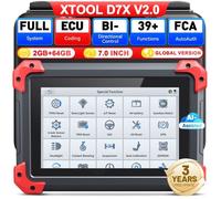 Valise diagnostic auto D7X en francais - XTOOL - 39fonctions spéciales -Assistés par IA - DOLP/FCA - Avec fil 2+64G - 2500mAh 7.3v