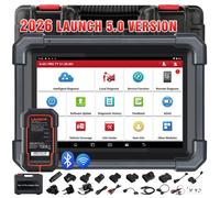Outil de diagnostic OBD2 LAUNCH X431 PRO TT avec boîtier adaptateur non-16 broches, ensemble complet, système complet, 42+ services de réinitialisation, CAN FD, DOIP, codage ECU, FCA Autoauth, outils