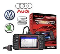 iCarsoft VAWS V3.0 - Valise Diagnostic VW Audi Seat Skoda - Outil Diagnostic Auto Pro - Lecture Défauts - Injecteurs - FAP