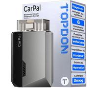 Valise diagnostic TOPDON Carpal-A OBD2 Bluetooth sans fil, réinitialisation ECU, moteur, anti-pollution
