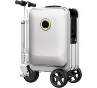 Valise électrique à Chevaucher, Valise électrique Intelligente Et Légère | Serrure T-SA, Poignée Télescopique, Extensible, étanche Et Léger, Format Cabine, Idéal Pour Les Gares(Gray)