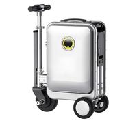 Valise électrique de 20 L, bagage à main scooter avec chargement USB, batterie amovible, serrure TSA, portée de 14 à 14 km pour les voyages et les trajets