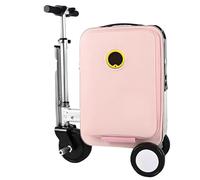 Valise éLectrique Intelligente 20l,Valise à roulettes pour Adultes-Marche ArrièRe AméLioréE,Valise éLectrique LéGèRe pour Les Voyages avec Serrure NuméRique, éTanche Et LéGèRe Pink