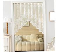 Valise en Dentelle, 63x39 Fleur Rideaux de valorisation brodés avec Trou de Tige, Rideau décoratif pour fenêtre, Porte, étagère Livre, Armoire, décorations d'halloween