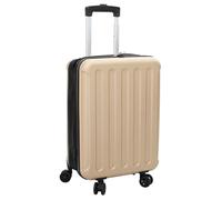 Valise en plastique ABS - vidaXL - Champagne - 34x23x55.5 cm - 2.85 kg - Roues - Serrure - Intérieur & extérieur