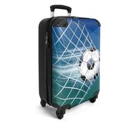 Valise Enfant Cabine - NoBoringSuitcases - Bagage à Main 55x35x20cm - Légère et Rigide - avec 4 roulettes - 36L - Football