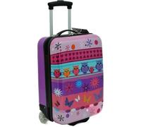 Valise enfant ""Chouette"" Violet 50 cm 2 roues de la marque SNOWBALL