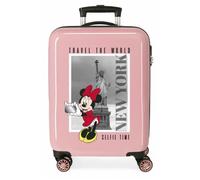 Valise cabine Disney Mickey et Minnie Travel the World New York Nude 38x55x20 cms ABS rigide Serrure latérale à combinaison 34L 2 kgs 4 roues doubles bagage à main