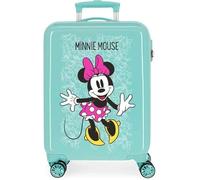 Disney Minnie Enjoy the Day Valise Trolley Cabine Vert 40x55x20 cms Rigide ABS Serrure à combinaison 34L 2,8Kgs 4 roues doubles Bagage à main, Verde