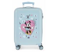 Valise enfant - DISNEY - Minnie 'My Happy Place' - 55x38x20 cm - 4 roues - ABS bleu ciel