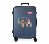Valise enfant - ENSO - Travel Time - 65 x 46 x 23 cm - Bleu marine - Coque rigide