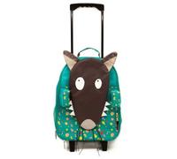 Valise enfant - Les Déglingos - Valise trolley souple ""Loup"" - 48 x 30 x 14,5 cm - Vert